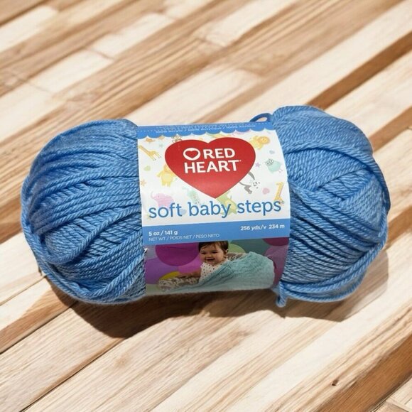 Red Heart Soft Baby Steps Yarn Discontinued ONE Skein of Blue, Pink, Aqua CHOICE - Picture 2 of 9